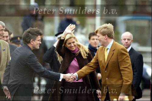 Den Haag 26 januari 2002
Prins Willem Aleander en Maxima vrijgezellendag in Madurodam.