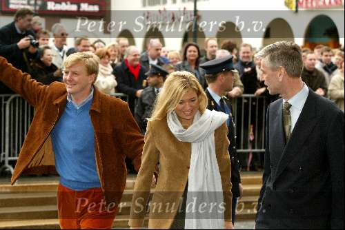 Scheveningen 27 januari 2002
Brunch van Maxima en Prins Willem Alexander in het Kurhaus.