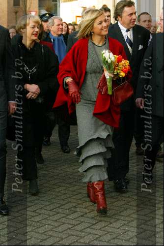 Leeuwarden 27 januari 2003
Prinses Maxima bezoekt samen met Prins Willem Alexander het Fries Historisch en letterkunding Centrum.
Ed Nijpels als commissaris v d Koningin van Friesland