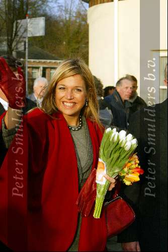 Leeuwarden 27 januari 2003
Prinses Maxima bezoekt Fries Historisch en letterkunding Centrum.