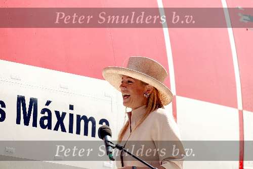 Schiphol 30 mei 2003
Maxima doopt Martinair vliegtuig prinses Maxima