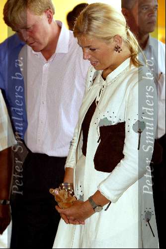 Curacao 13 augustus 2002
Prins Willem Alexander en Prinses Maxima op Curacao