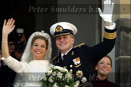Amsterdam 2 februari 2002
Trouwen Prins Willem Alexander met Prinses Maxima