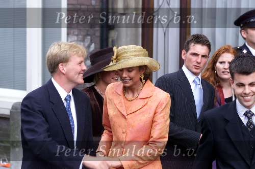 Utrecht 6 juli 2000
Prins Bernhard Jr en Annette Sekreve trouwen voor de wet in Utrecht.
Prins Willem Alexander en Prinses Marilene en Prins Maurits