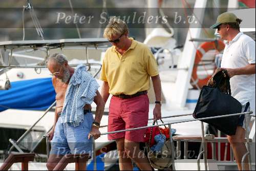 Porto Ercole 6 augustus 2003
Prins Bernhard en Prins Willem Alexander  verlaten de  Jumbo VI