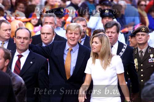 Rotterdam 15 Oktober 2001
Maxima en Prins Willem Alexander bezoeken Rotterdam
Burgemeester Opstelten