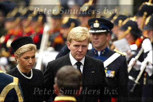 Delft 15 oktober 2002
Begrafenis Prins Claus.
Prins Willem Alexander en Prinses  Maxima