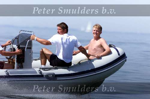Muiden 18 Juni 2000
Prins Willem Alexander op een rubberen boot