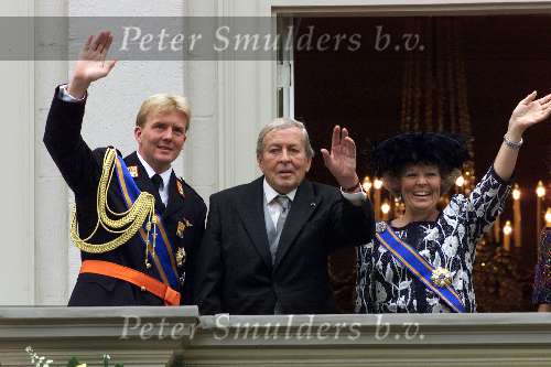 Prinsjesdag 21 September 1999 DEN HAAG
Koningin Beatrix, Prins Claus en Prins Willem Alexander