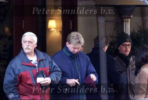 New York, 22 januari 2000
Prins Willem Alexander na afloop van een diner samen met een beveiligingsbeambte
Rest. CIPRIANI Downtown