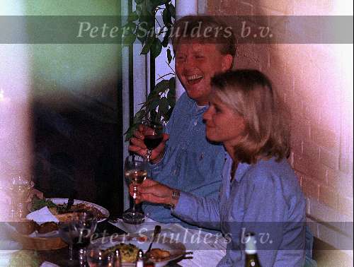 Den Haag 22 Augustus
Diner Prins Willem Alexander en Emily Bremers bij Rest. Fouquet . Dit zijn de eerste officiele foto\\\'s van hun samen