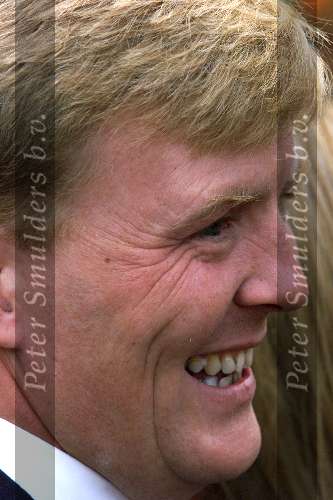Utrecht 26 septmber 2001
Prins Willem Alexander en Maxima bezoeken de provincie Utrecht.  Tanden