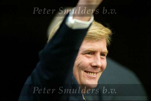 Amsterdam 29 oktober 2003
Prins Willem Alexander bij het paleis op de dam