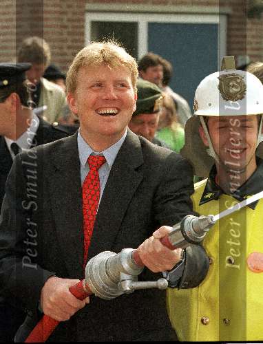 30 April 2000
Pri ns Willem Alexander als brandweerman tijdens een bezoek aan Brabant tijdens koninginnedag