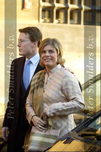 Amsterdam 9 december 2003
Uitreiking Prins Claus prijzen in paleis op de dam.
Prinses Laurentien zwanger met Prins Constantijn