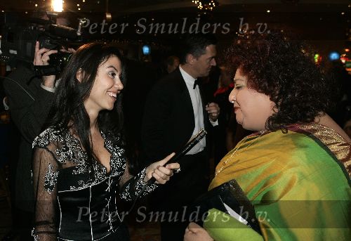 Scheveningen 13 december 2004
Society lunch Holland casino.
Graziella Ferrara met  ambassadeur Zuid Afrika