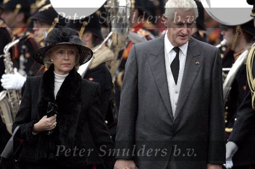 Delft 11 december 2004
Begrafenis Prins Bernhard in Delft.
Martin Schroder met  vrouw