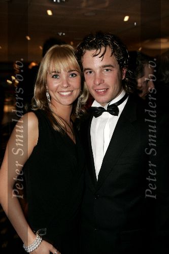Scheveningen 13 december 2004
Society lunch Holland casino.
Nicky Pastorelli met vriendin