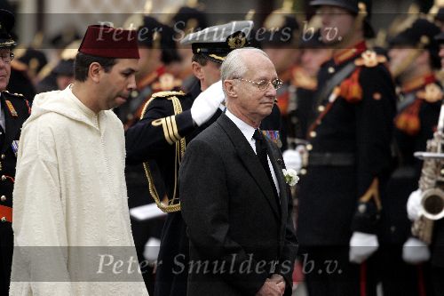 Delft 11 december 2004
Begrafenis Prins Bernhard in Delft.
Carlos Hugo de bourbon Parma met Prins Moulay Abdullah