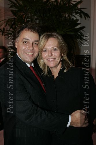 Amsterdam 19 december 2005
Kerstborrel Princess in het amstel hotel.
Aad Ouborg en Dorien Ouborg 20 jaar getrouwd