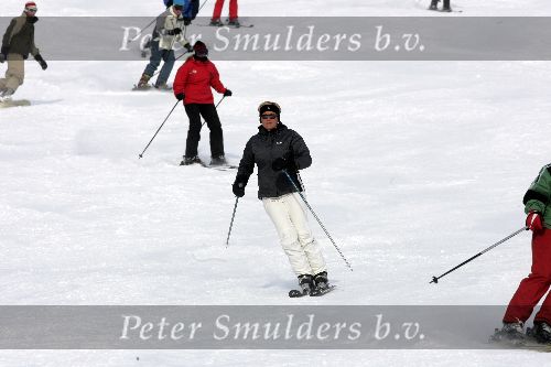 Serfhaus 29 december 2005
Caroline Tensen met Peter Gallas  op skivakantie.