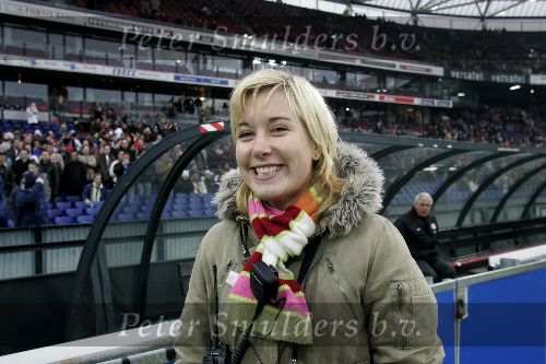 Rotterdam, 11 December 2005 Kompetiewedstrijd seizoen 2005/2006
Feyenoord-PSV, eindstand 1-0
Carrie Ten Napel ( dochter avn Evert ten Napel )
© Foto Peter Smulders BV Eindhoven