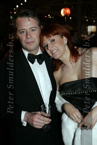 Amsterdam 8 december 2005
VIP avond miljonairs fair in Rai.
Chazia Mourali met vriend