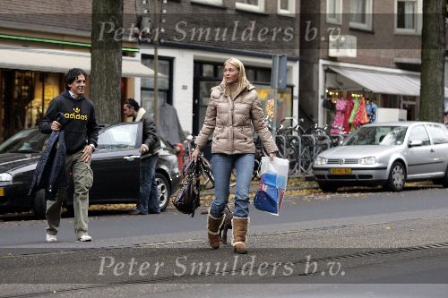 Amsterdam 3 december 2005
Ellemieke Vermolen met Jose Fortes Rodriges in Amsterdam.
