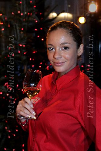 Amsterdam 12 december 2005
Kerstdiner bij de kersentuin met bn ers van Talpa in keuken en bediening.  Fajah Lourens