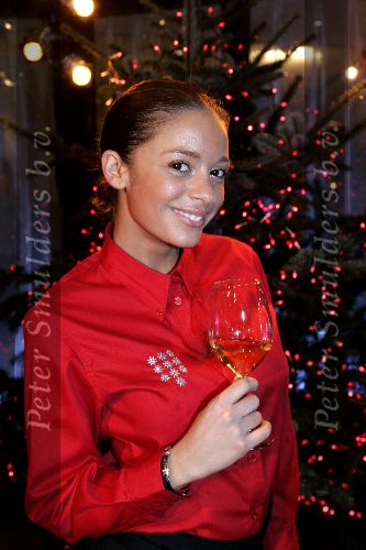 Amsterdam 12 december 2005
Kerstdiner bij de kersentuin met bn ers van Talpa in keuken en bediening.  Fajah Lourens