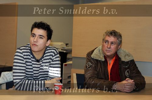 Utrecht 14 december 2005
Jan Smit  met Jaap buijs vooraf aan optreden voor 15000 gehandicapten in Jaarbeurs Utrecht.