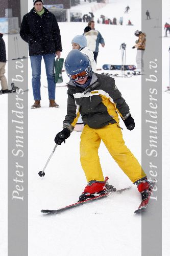 Oberlech 28 december 2005
Linda de Mol op skivakantie met Sander Vahle en Julian en Noah.