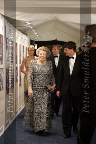 Den Haag 17 november 2005
Regeringsdiner met oa Koningin Beatrix en Prinses Maxima  en Prins Willem Alexander en Peter Jan Balkenende