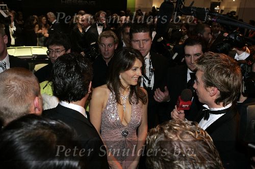 Amsterdam 8 december 2005
VIP avond miljonairs fair in Rai.
Liz Hurley met Koos SBS6