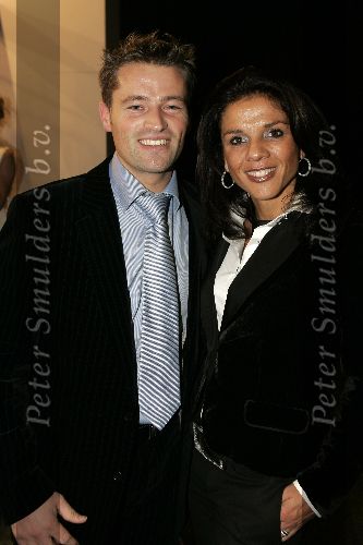 Amsterdam 8 december 2005
VIP avond miljonairs fair in Rai.
Leontien Zijlaard v Moorsel met haar man Michael Zijlaard