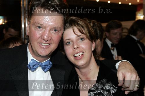 Amsterdam 8 december 2005
VIP avond miljonairs fair in Rai.
Louis v Gaal met zijn dochter