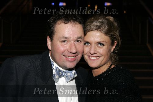 Amsterdam 8 december 2005
VIP avond miljonairs fair in Rai. 
Marc Brouwers met vriendin