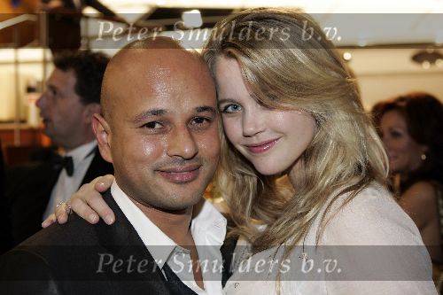 Amsterdam 8 december 2005
VIP avond miljonairs fair in Rai. 
Steve te Pas met Maria Kooistra