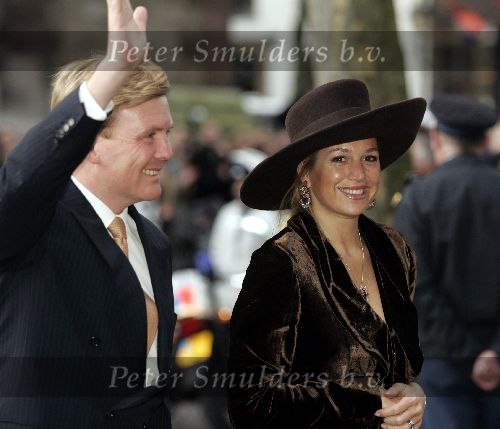 Utrecht 15 december 2005
Prinses Maxima en Prins Willem Alexander bij de Dom Kerk