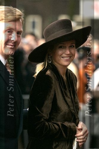 Utrecht 15 december 2005
Prinses Maxima en Prins Willem Alexander bij de Dom Kerk