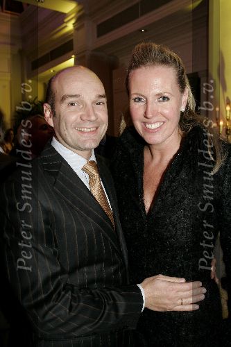 Amsterdam 19 december 2005
Kerstborrel Princess in het amstel hotel.
Monique Collignon met man