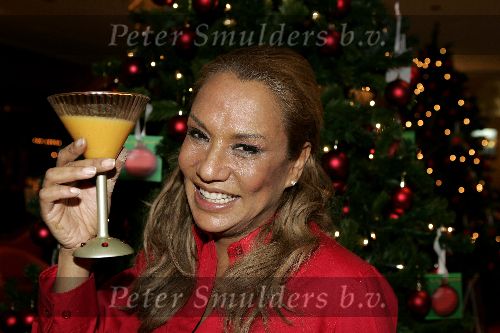 Amsterdam 12 december 2005
Kerstdiner bij de kersentuin met bn ers van Talpa in keuken en bediening.    Patty Brard