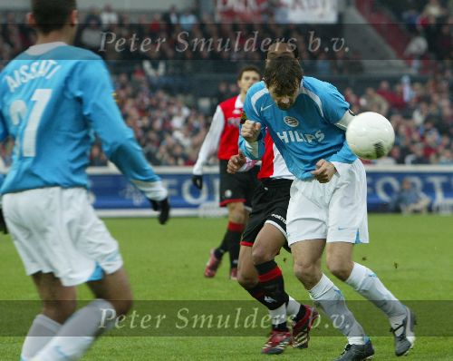Rotterdam, 11 December 2005 Kompetiewedstrijd seizoen 2005/2006
Feyenoord-PSV, eindstand 1-0
Phillip Cocu