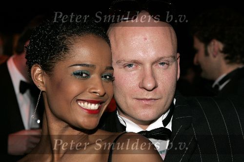 Amsterdam 8 december 2005
VIP avond miljonairs fair in Rai.
Chaira Borderslee met vriend Pim Smit