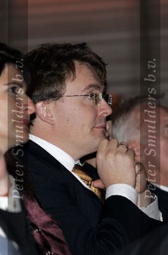Amsterdam 7 december 2005
Uitreiking prins Claus prijzen in muziekcentrum aan het ij.
Prins Willem Friso