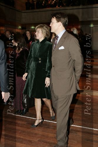 Amsterdam 7 december 2005
Uitreiking prins Claus prijs in het ij muziek theater.
Prinses laurentien en Prins Constantijn