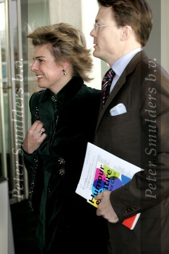 Amsterdam 7 december 2005
Uitreiking prins Claus prijs in het ij muziek theater.
Prinses laurentien en Prins Constantijn