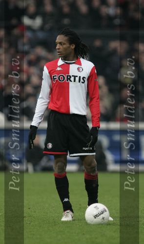 Rotterdam, 11 December 2005 Kompetiewedstrijd seizoen 2005/2006
Feyenoord-PSV, eindstand 1-0
Serginho Greene