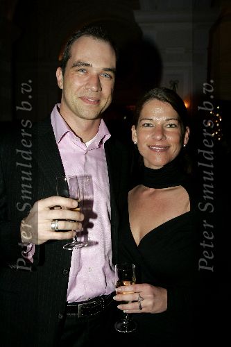 Amsterdam 19 december 2005
Kerst borrel Princess in amstel hotel.
Tina Nijkamp met man