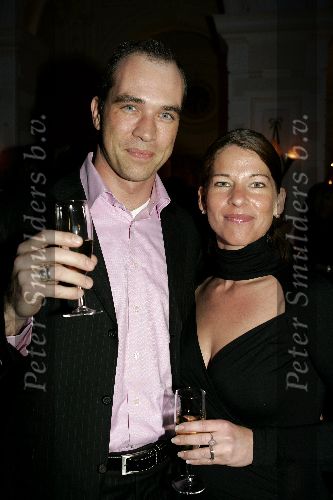 Amsterdam 19 december 2005
Kerst borrel Princess in amstel hotel.
Tina Nijkamp met man